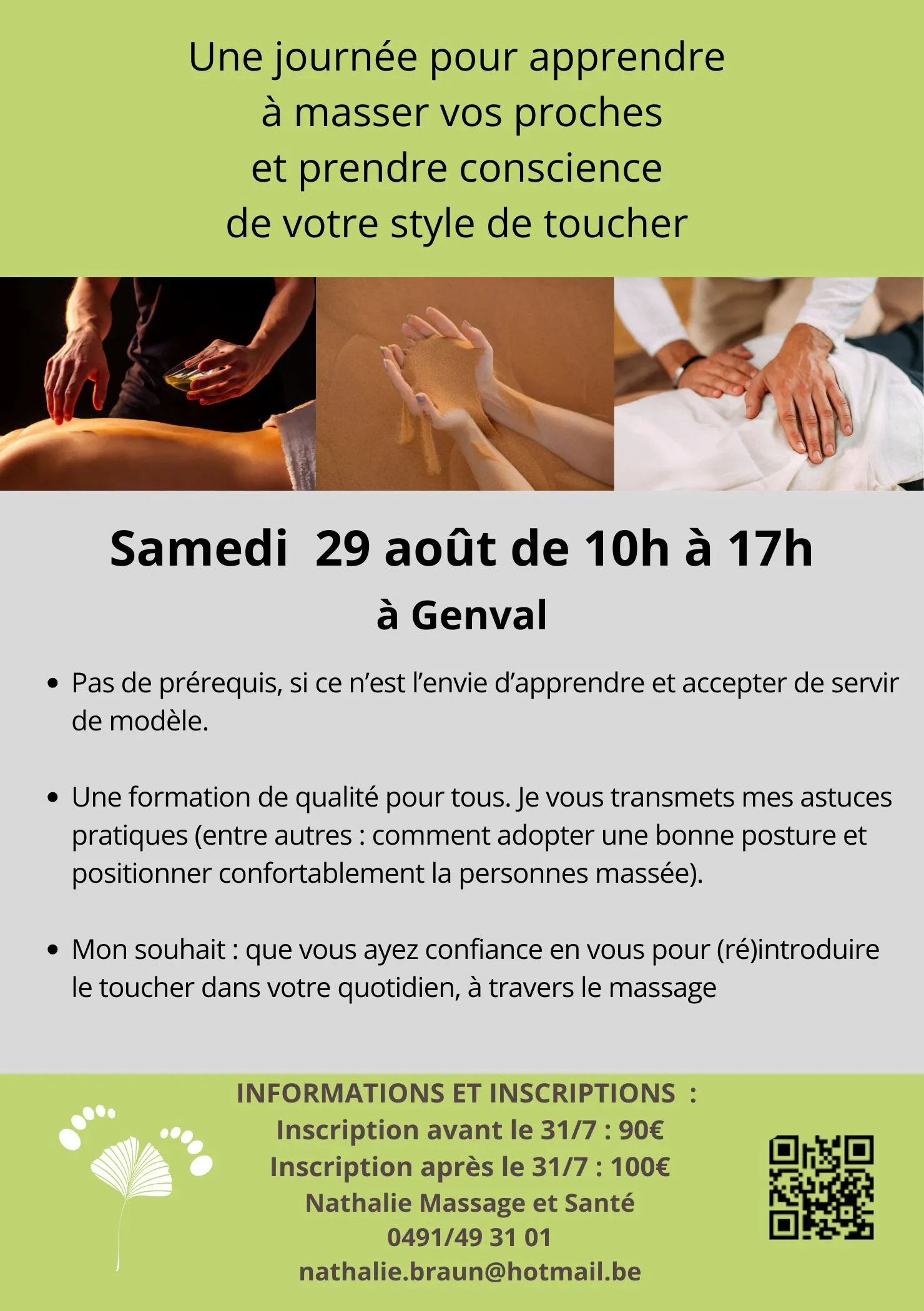 Atelier massage